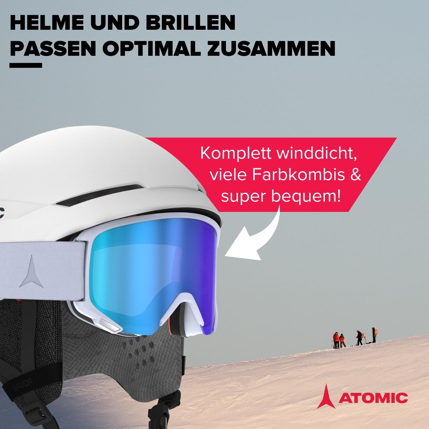 ATOMIC Savor Skihelm rot rot