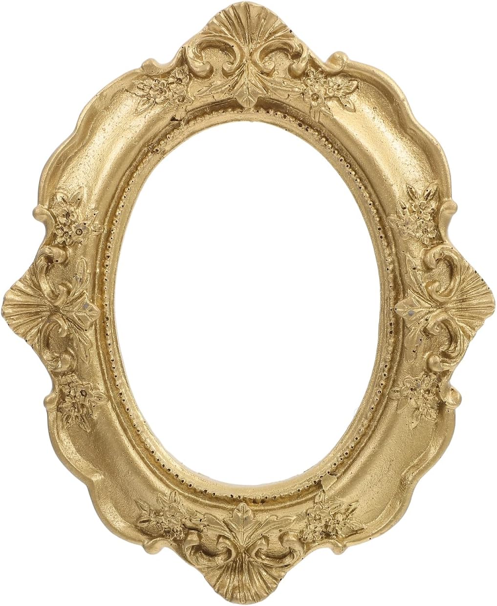 Vintage Picture Frame Ornament Small Embossed Photo Frame Prop 4.60X3.74In Decorative Retro Tabletop Display for Home Office and Gift