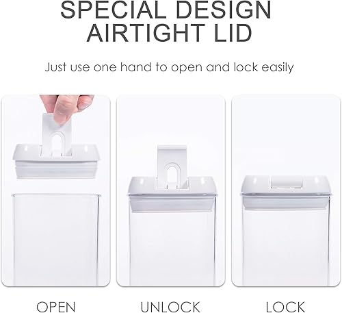 Miniatura 3 de Recipientes herméticos para almacenar alimentos 7 unidades de Vtopmart Transparente