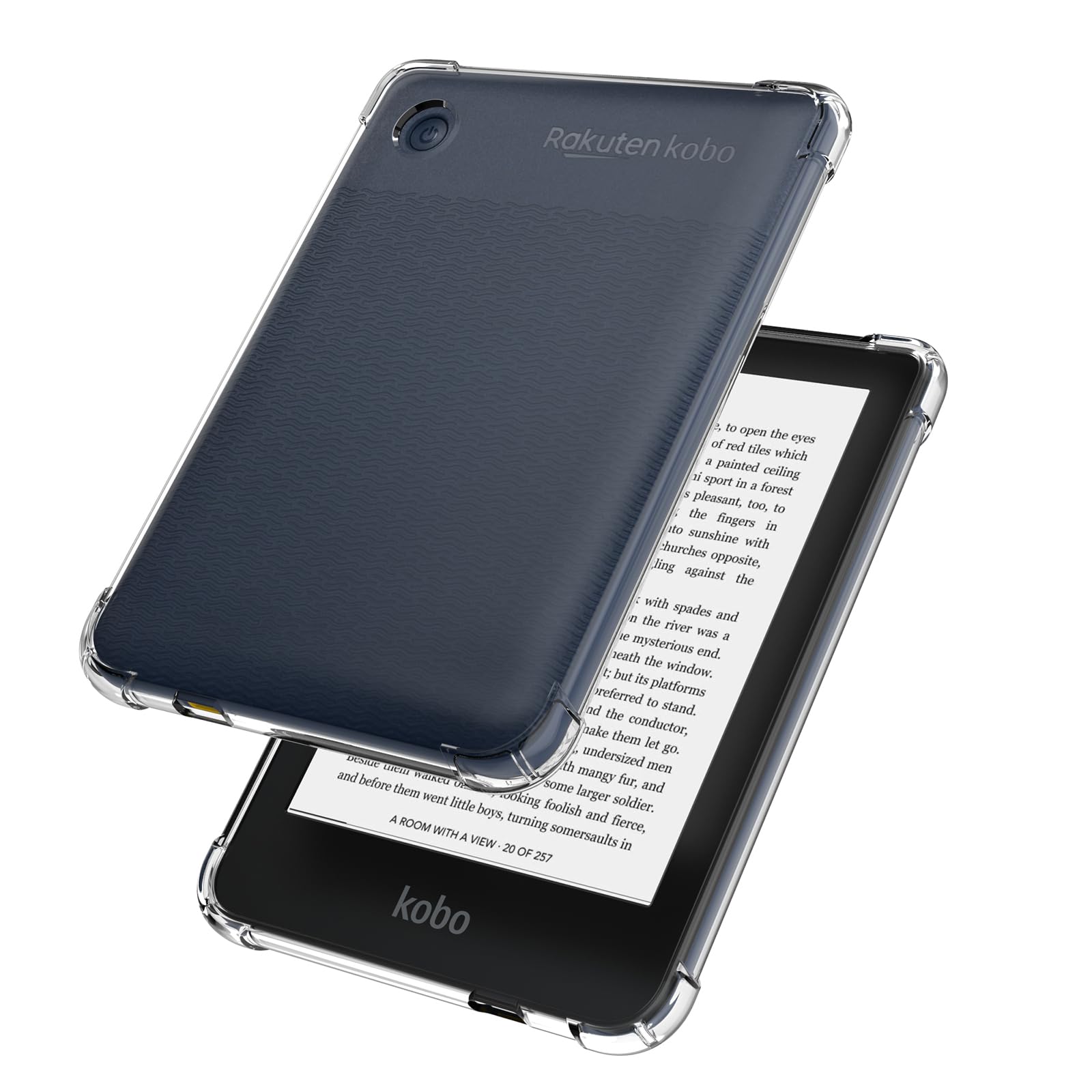 Custodia per Kobo Clara Colour/Clara BW/Clara 2E Custodia trasparente per il nuovo Kobo Clara Colour/Clara BW/Clara 2E 6" Retro in Silicone Leggero Antigraffio