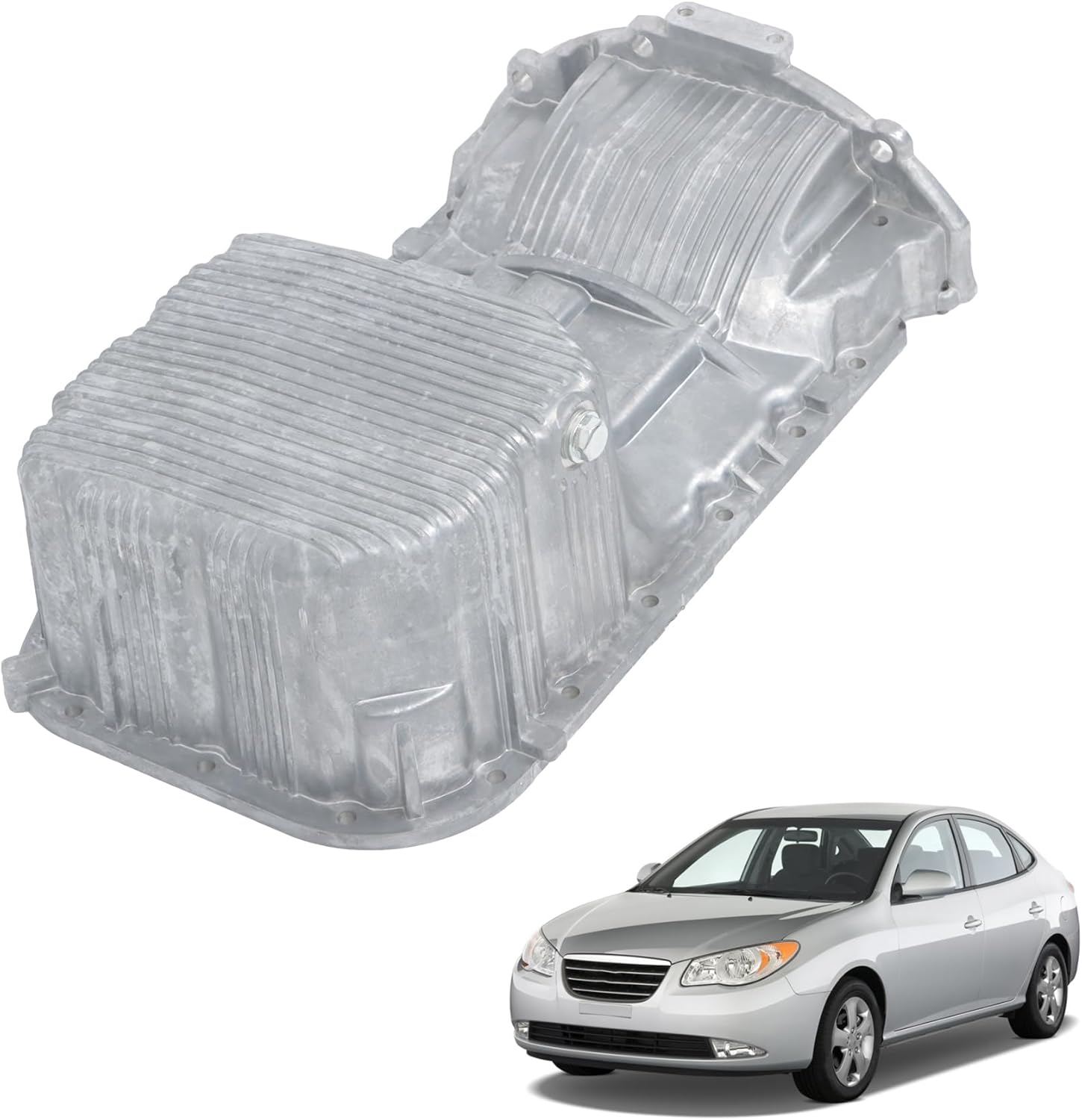 munirater Engine Oil Pan Replacement for Elantra 2001-2010 Replacement for Tucson L4 2.0L 2005-2009