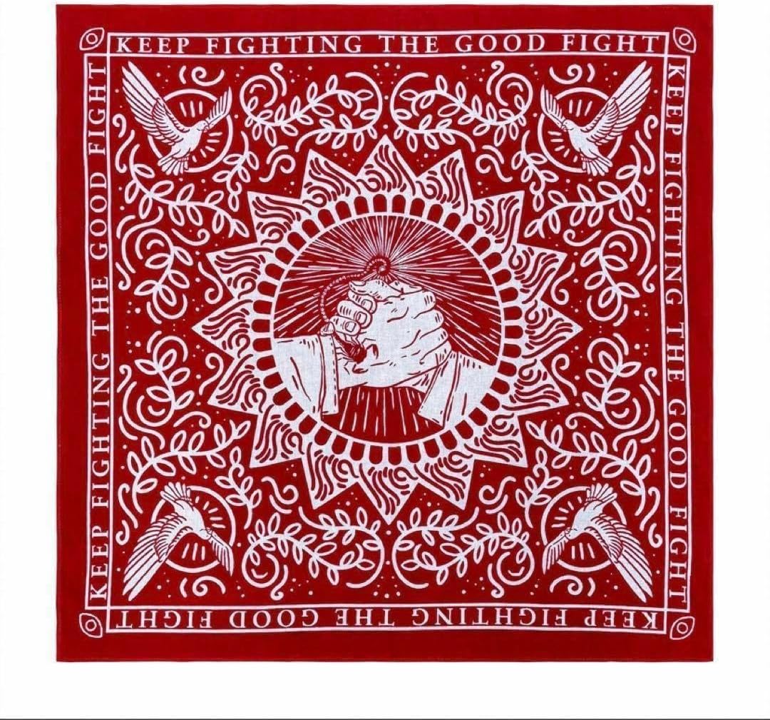 バンダナ 赤 アメリカンレトロ スタイルバンダナ 小物 メンズ