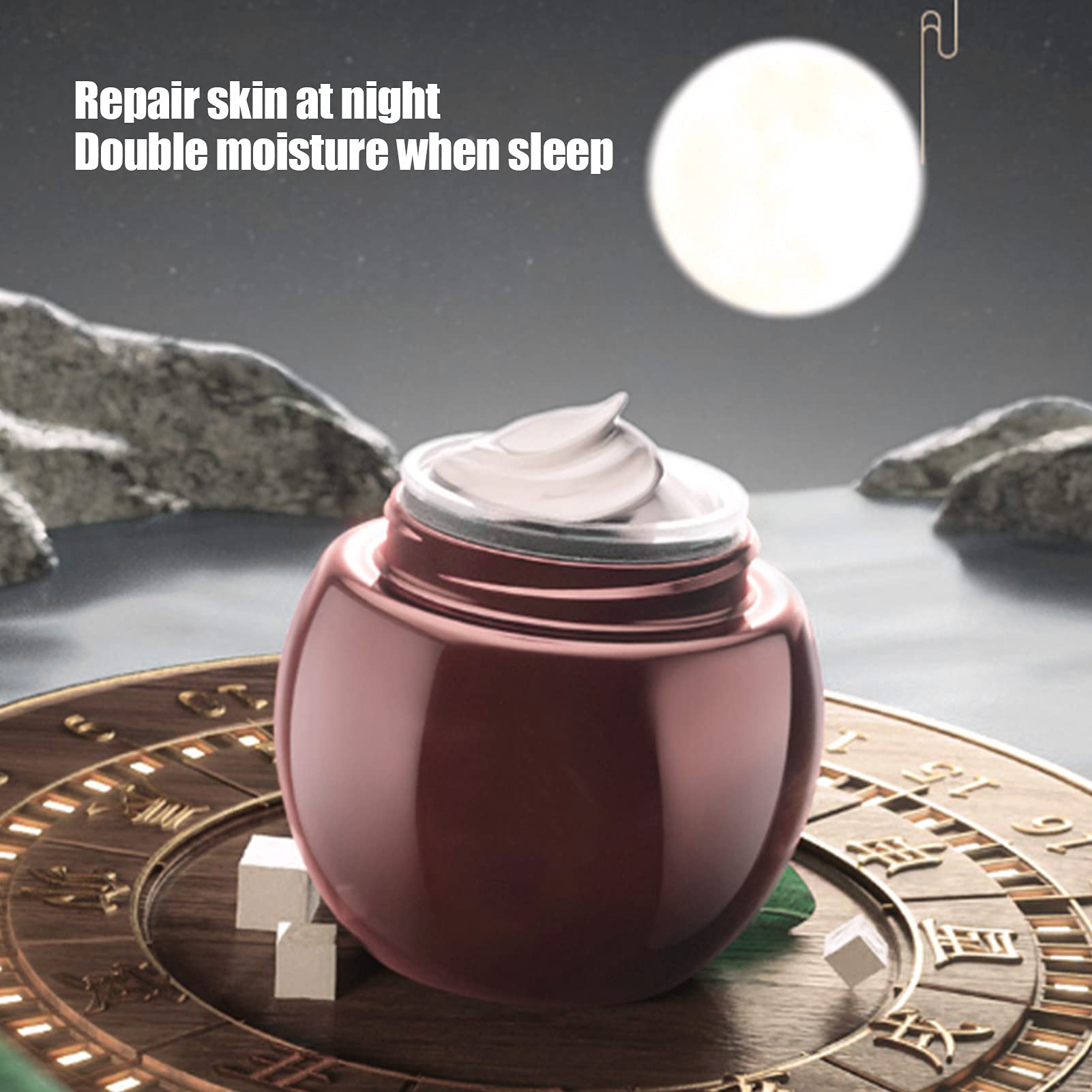 130g Mascarilla facial para dormir a base de hierbas chinas, Mascarilla hidratante hidratante durante la noche Mascarilla hidratante, Mascarilla hidratante para reparación de la piel durante la noche