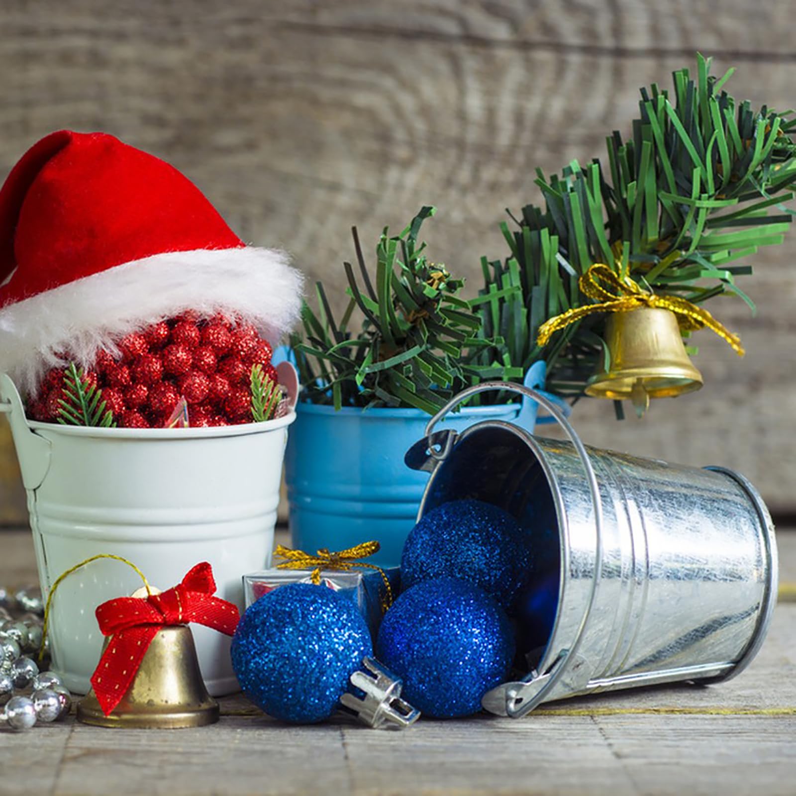 Paquete de 30 mini cubos de metal con asas, cubos pequeños de lata galvanizados de 2 pulgadas, recipientes metálicos para regalos de fiesta, manualidades 6