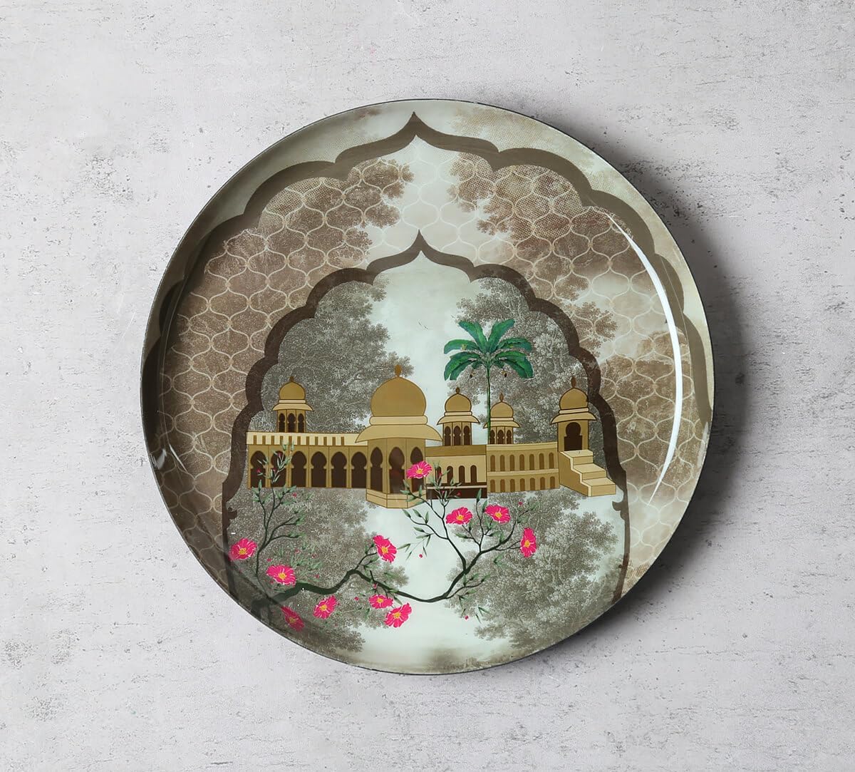 India Circus by Krsnaa Mehta Tropical Aves Wall Decor Plates Set of 5 | Wall Arts For Home Decor | Decorative Iron Plate for Living Room, Bedroom, Office Decor, Cafe, Restaurant (Size 12, 10, 8 inch) 4