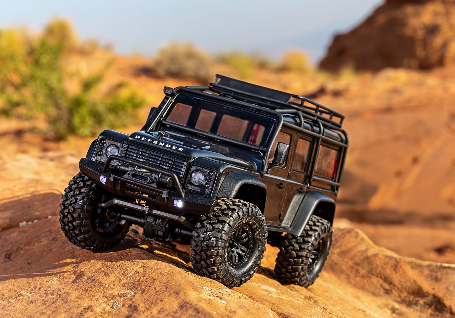 TRAXXAS TRX-4M 1/18 LD Land Rover Defender Nero Scale-Crawler incl. Batteria/Caricabatteria 4WD RTR