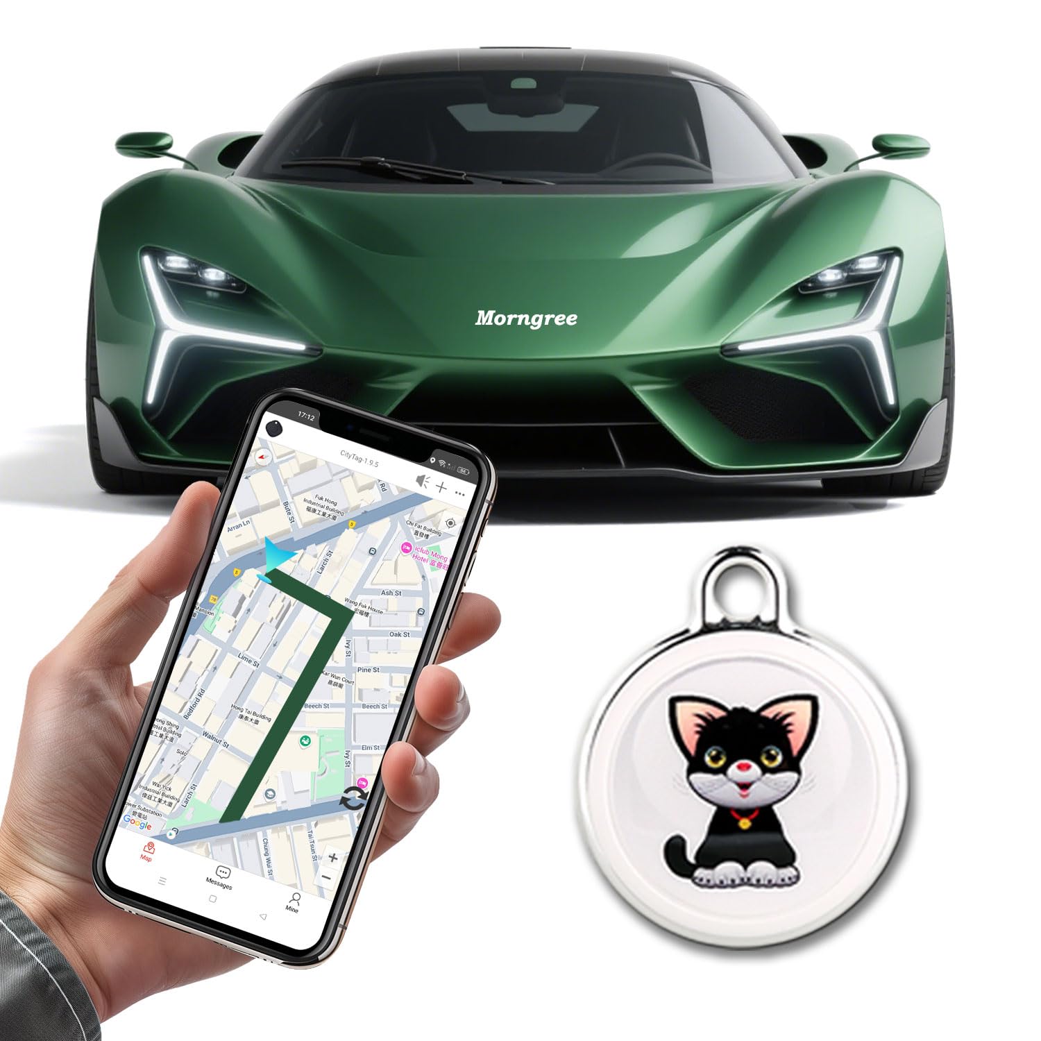 GPS Tracker for Vehicles,Car Portable Real Time GPS Tracking Device,Full Global Coverage Location Tracker for Car,Kids,Dogs.Long Standby/No Monthly Fee/No SIM Card Required/No Subscription