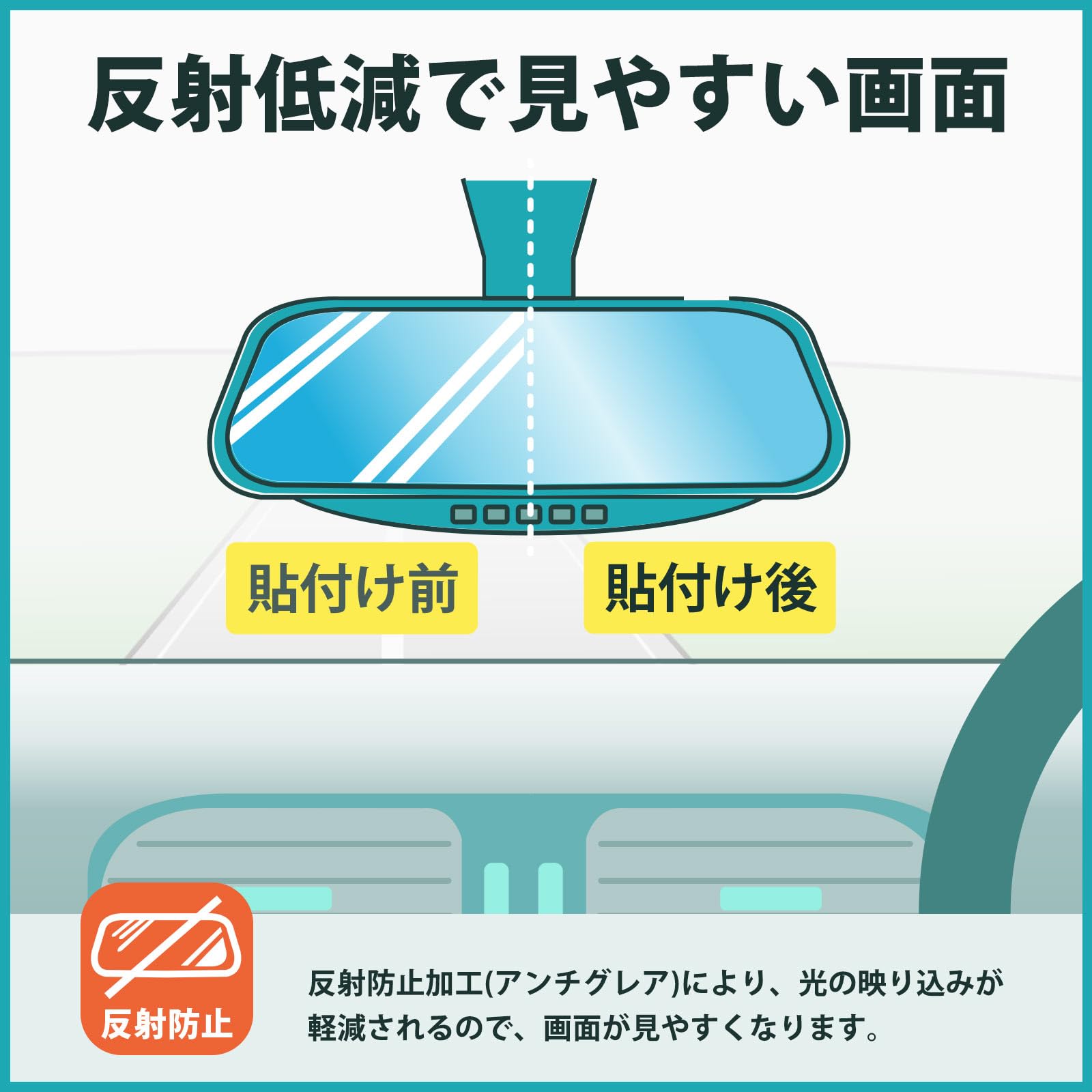Amazon.co.jp: Kayo&Karin コムテック ZDR048 用 フィルム 反射