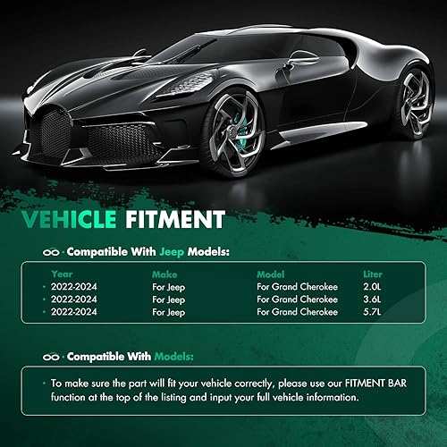 Miniatura 3 de SCITOO Cubierta de carga trasera retráctil 2022-2024 para Jeep Grand Cherokee 2.0L 2 filas de asientos trasero maletero retráctil cubierta de