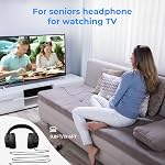 Long Cord Wired Headphones for tv, Over Ear Headphone tv Watching for Seniors with Extra Long Cord, Universal 3.5mm AUX Audio(9.6FT)
