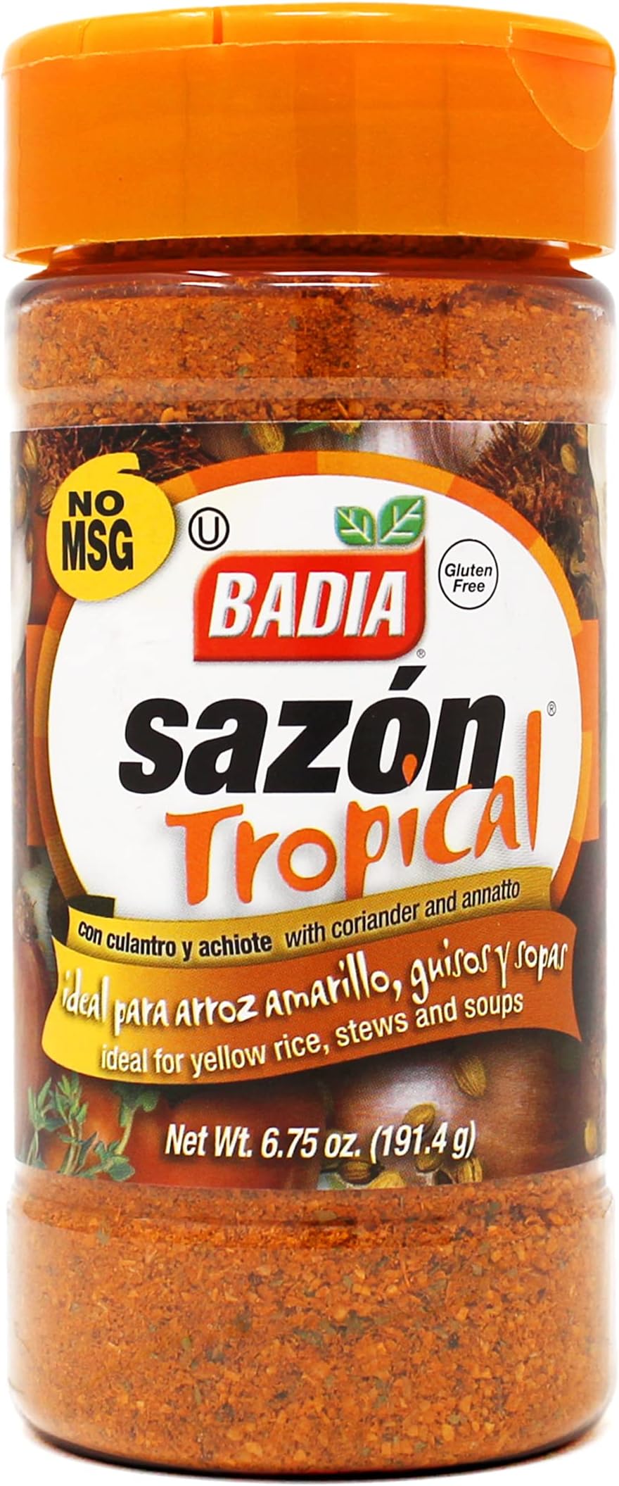 Badia Sazon Tropical Gluten Free Spices Premium Quality 191.36 gm