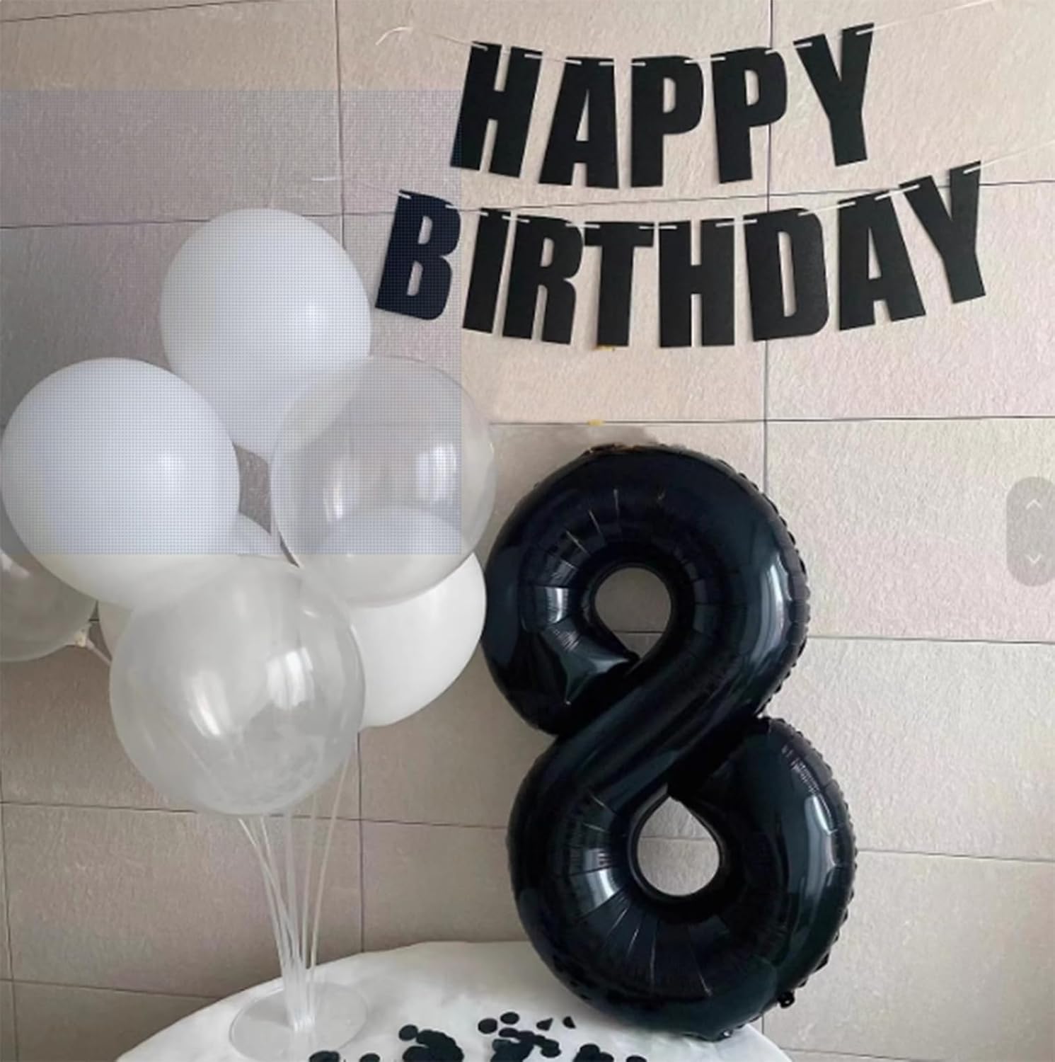 40 Inch Black Number 28 Digital Balloon,Jumbo Mylar Foil Helium Balloon for 28 Balloons for Birthday Party,Wedding Anniversary Party Decorations - Image 4