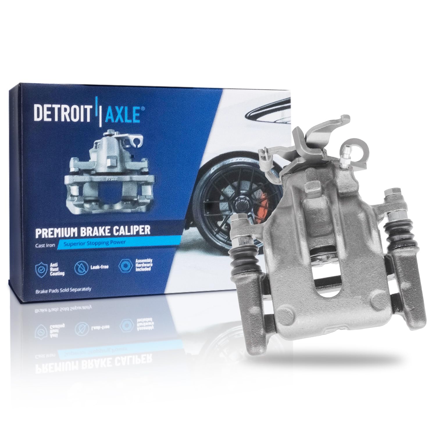 Detroit Axle - Rear Right Brake Caliper for Ford 2000-2007 Focus, Passenger