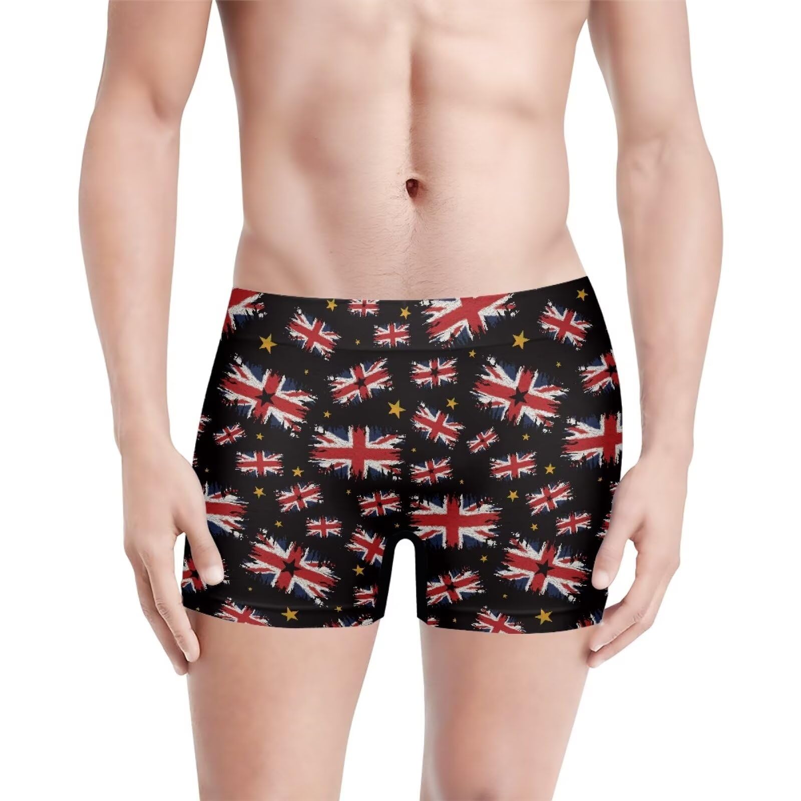 ColoranimalRed Sexy Lipstick Lip Printed Mens Stretch Boxer Bried Underwear Breathable