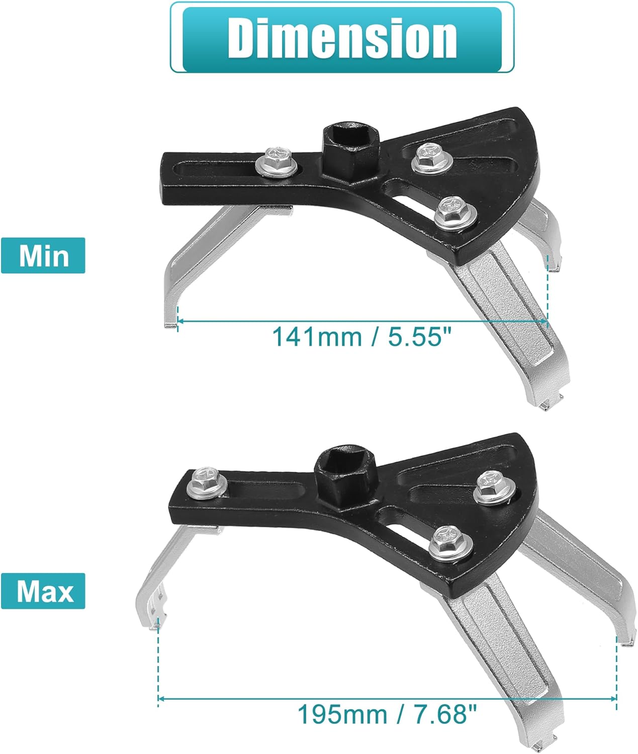 X AUTOHAUX 1 Set Car Fuel Pump Removal Tool Universal Adjustable Fuel Pump Lock Ring Tool Lock Ring Spanner
