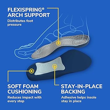 Dr. Scholls Comfort Tri-Comfort Insoles for Men, 1 Pair, Size 8-14