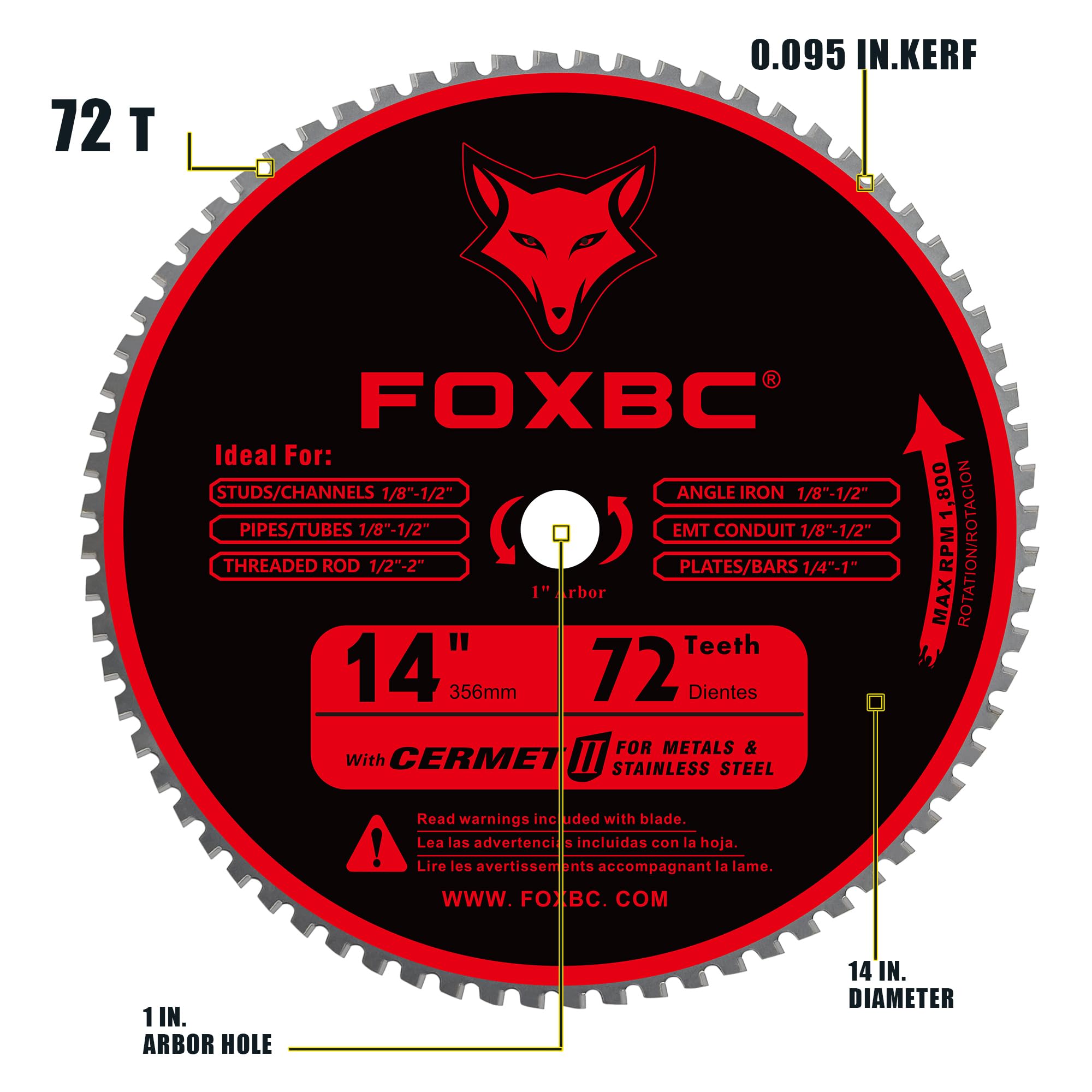 FOXBC Metal Cutting Saw Blade - 3x Longer Life -2 FOXBC Metal Cutting Saw Blade - 3x Longer Life -2