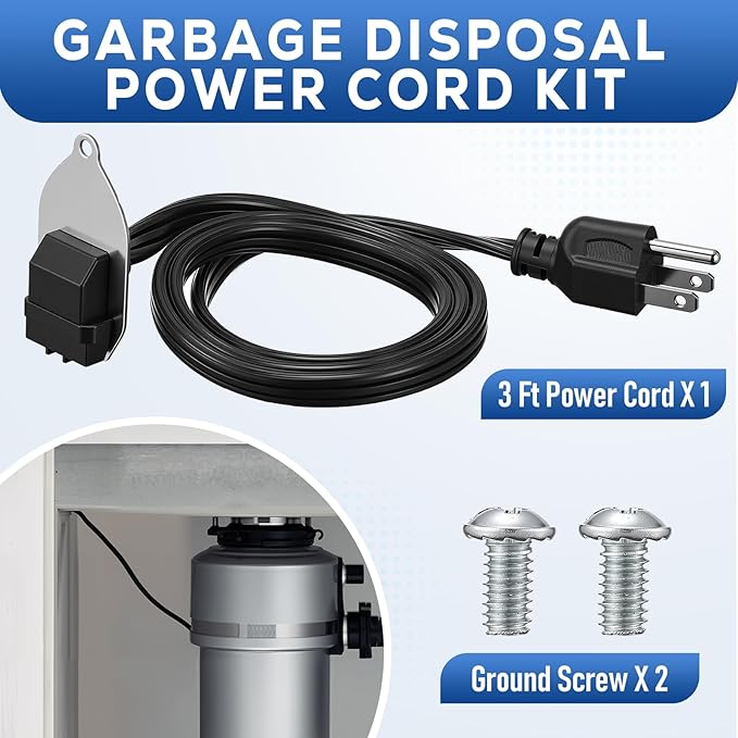 Cable de alimentación para triturador de basura Insinkerator miniatura 4