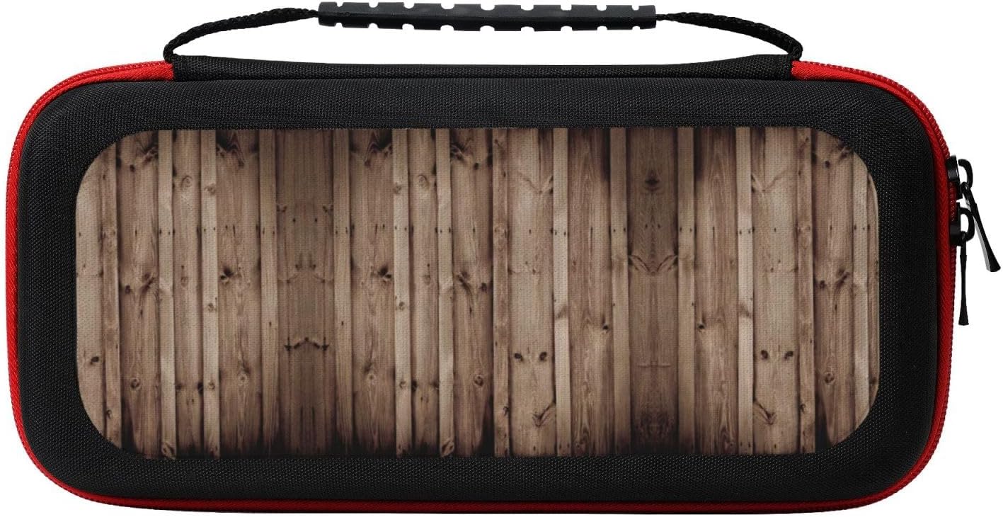 Wood Grain Print Carrying Bags Travel Bags for Switch Portable Travel Switch Compatible Cute Bag