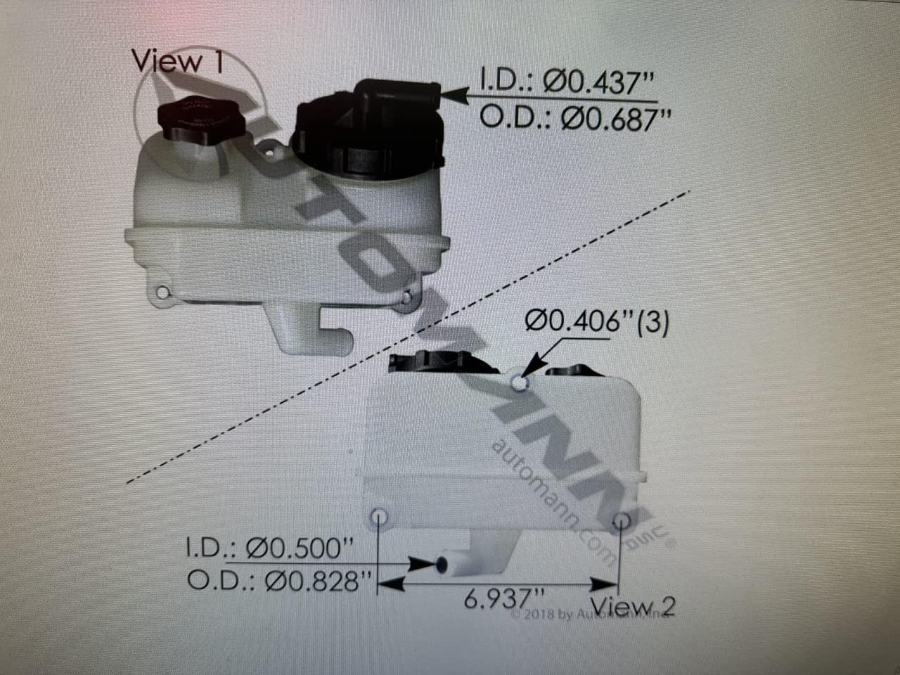 Power Steering Reservoir Filter Cap Freightliner Cascadia 2008-2018 Cap, Filter, Gasket Only (No Reservoir) 14-15610-000-14-15611-000