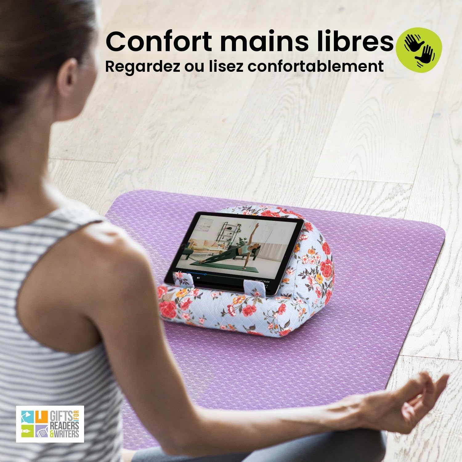 Support iPad Book Couch | Support Universel pour Tablette | Porte-Livre | Coussin de Lecture | Lecture au Lit, à la Maison | Compatible avec Téléphones, Liseuses