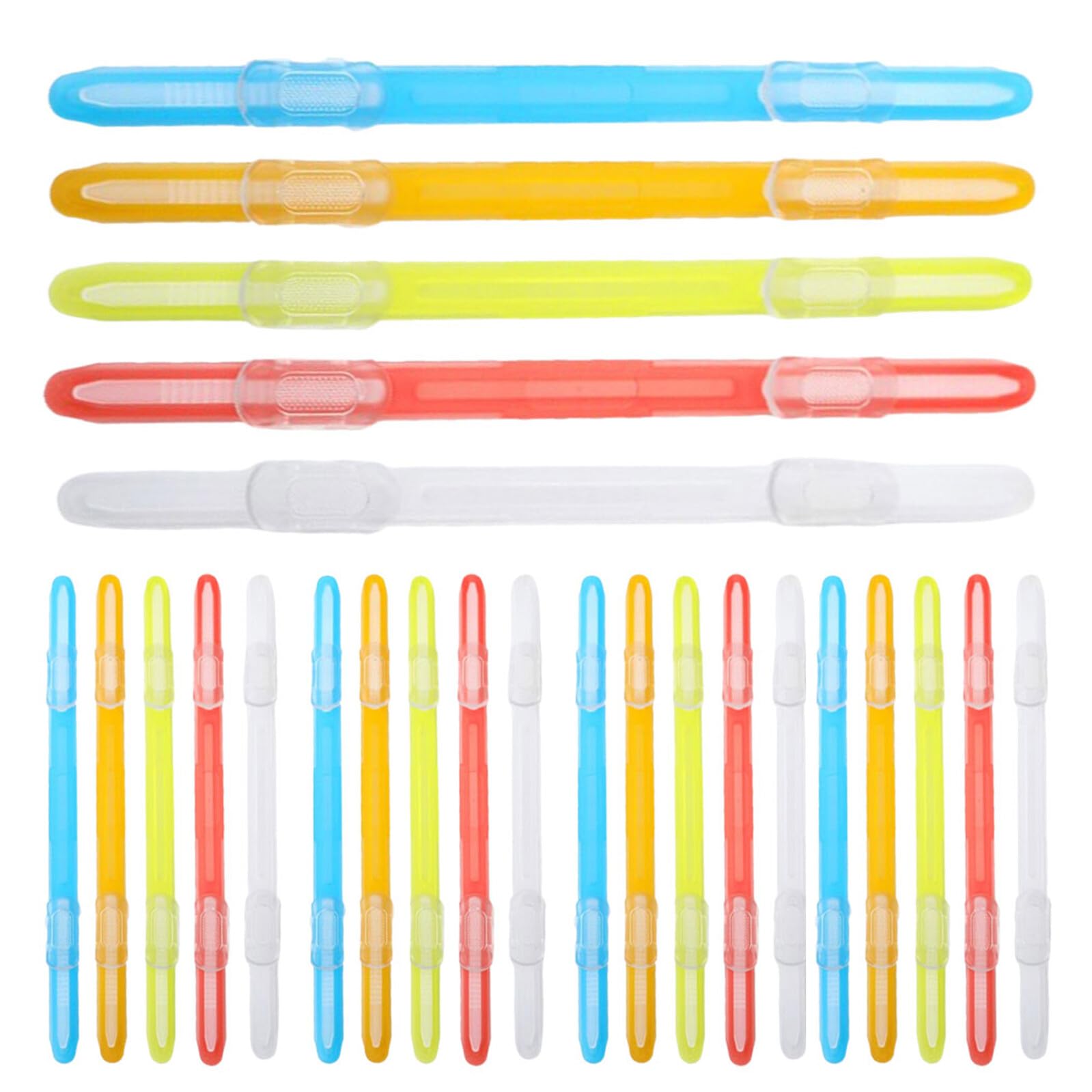 Clip di Plastica per Raccoglitori Doppio Foro 100 Pezzi Pp