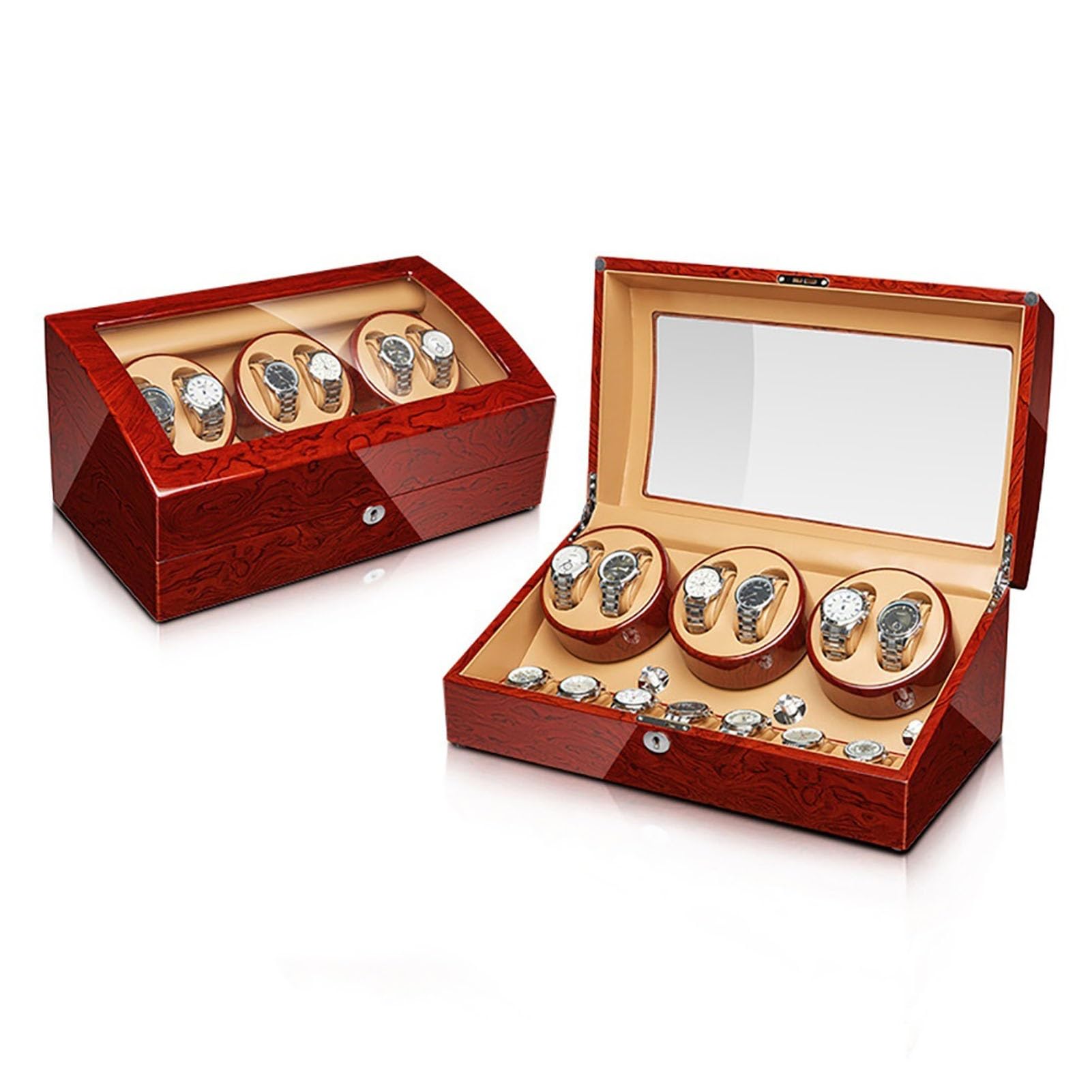 Remontoir montre automatique silencieux avec boîte de rangement pour montre mécanique