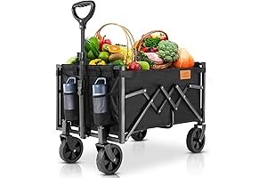 Collapsible Folding Sports Wagon with 220lbs Weight Capacity