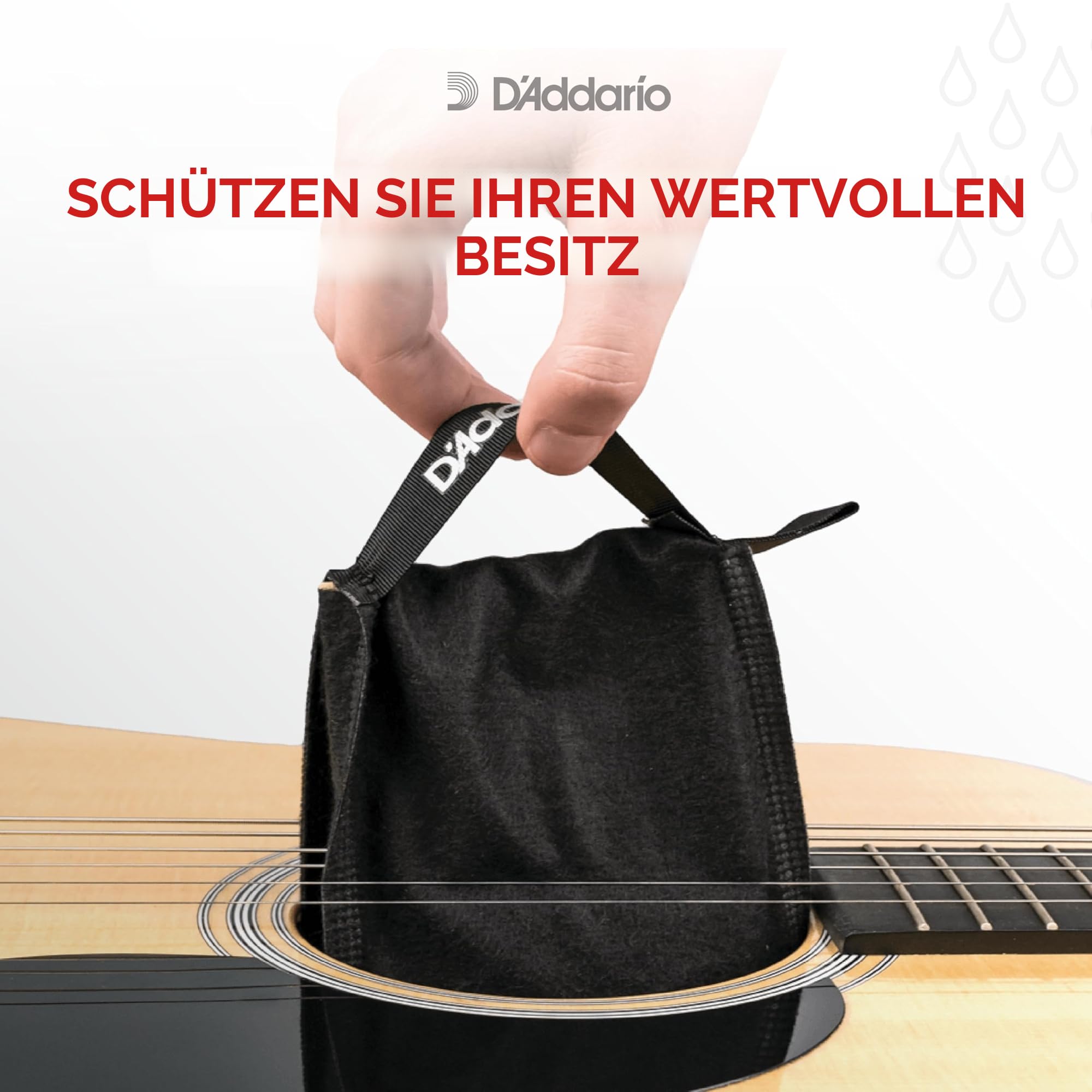 D'Addario Gitarre Luftbefeuchter - Guitar Humidifier - Humidipak Pflegeset - Automatisches Luftfeuchtigkeitskontrollsystem - Wartungsfreies Zweiwege-Luftfeuchtigkeitskontrollsystem für Gitarren