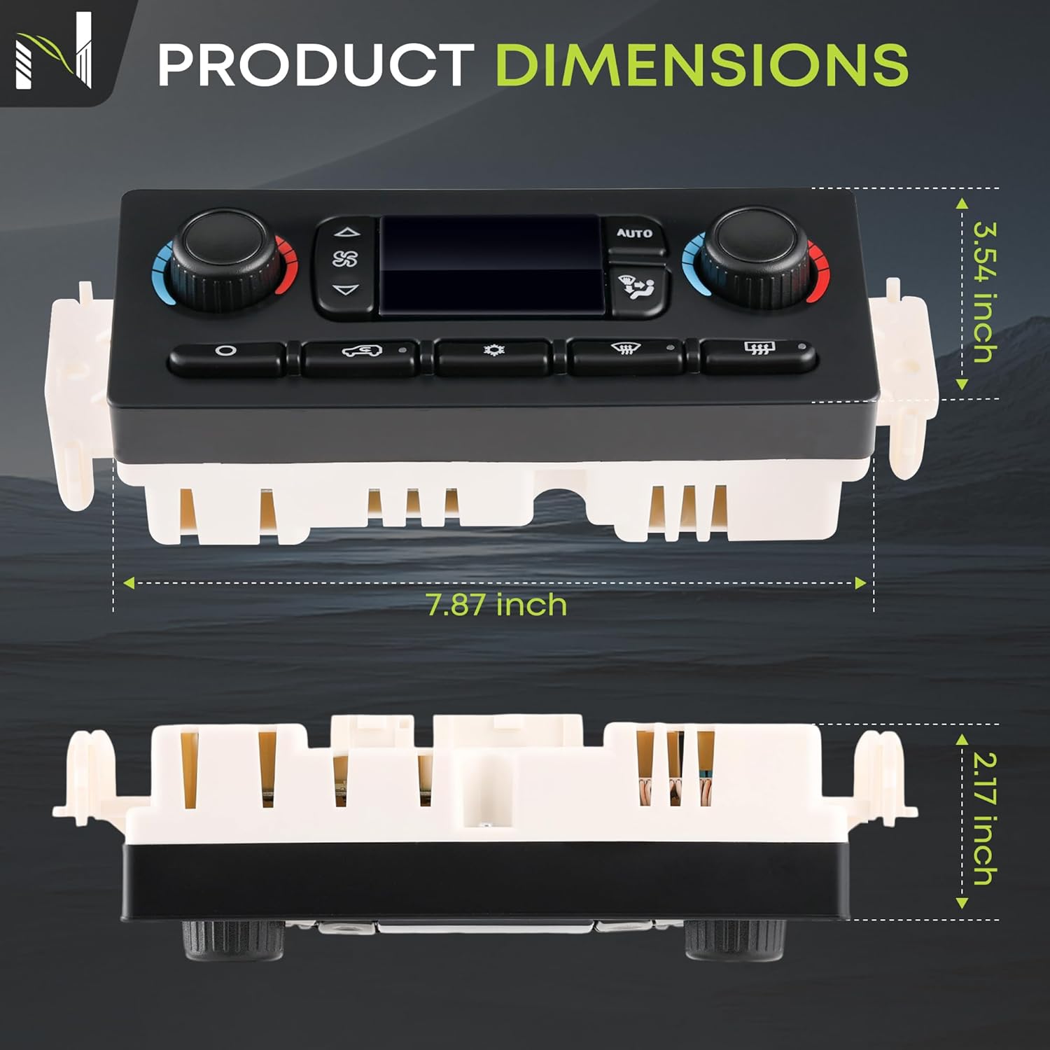Climate Control AC Control Panel Module Compatible with Chevrolet Silverado GMC Sierra 2003-2007, Cadillac Escalade, Hummer H2, Buick, Oldsmobile Replaces 599-211XD
