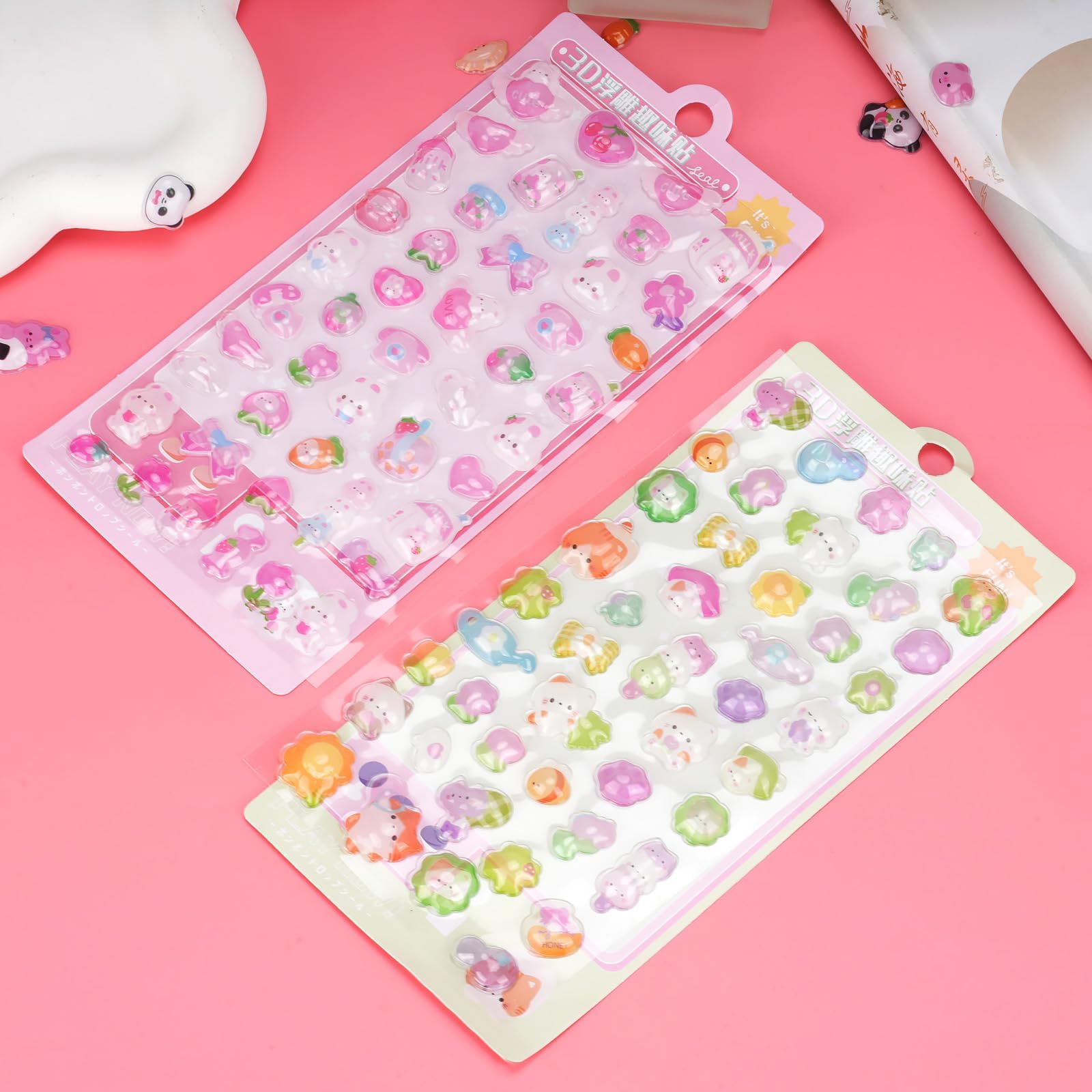 Amazon | Chisafly ぷくぷくシール シール ぷくぷく 3D立体 かわいい 4