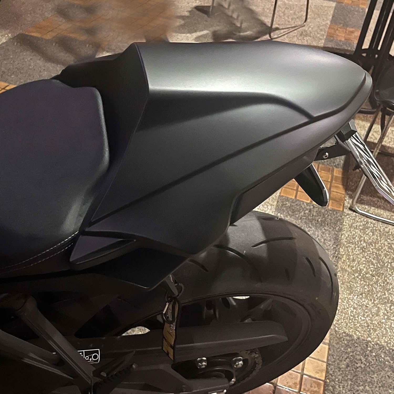 CB650R Rear Seat Cover Cowl Passenger Pillion Tail Solo Seat Cowl Fairing Compatible with Hon&da CBR650R CB 650R CBR 650R CB 650 R CBR 650 R 2021-2024 Accessories (Matte Black)
