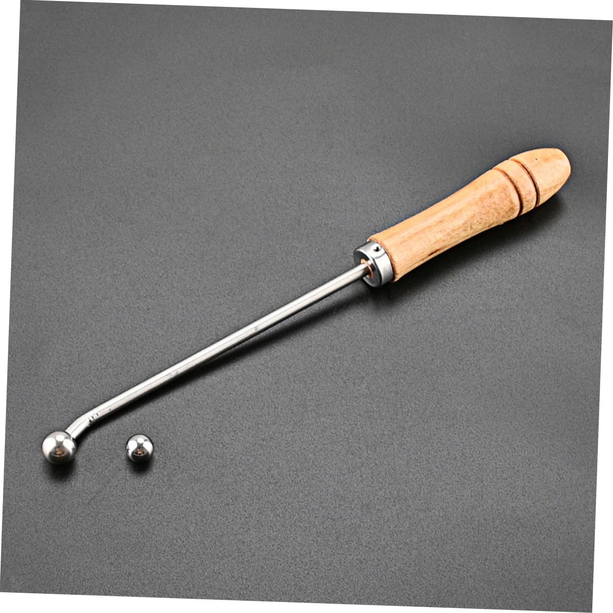 Herramientas de Reparación para Instrumentos de Viento Truing y Enderezado de Trompeta y Trombón con Mango de Madera Resistente Compatible con Trompeta Trombón y Trompa Francesa