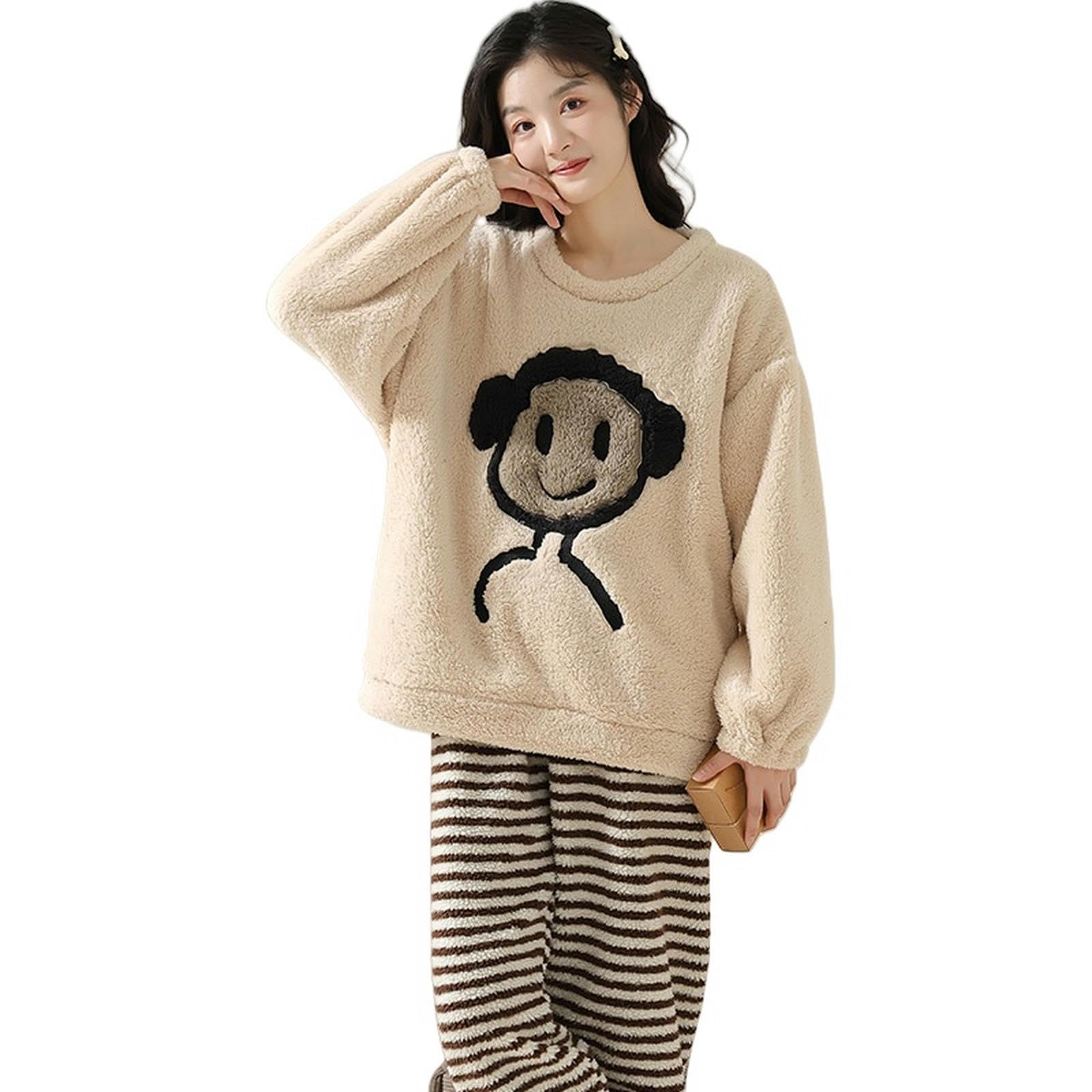 Pigiama Abbiglia-Donna di Albicocca-XL