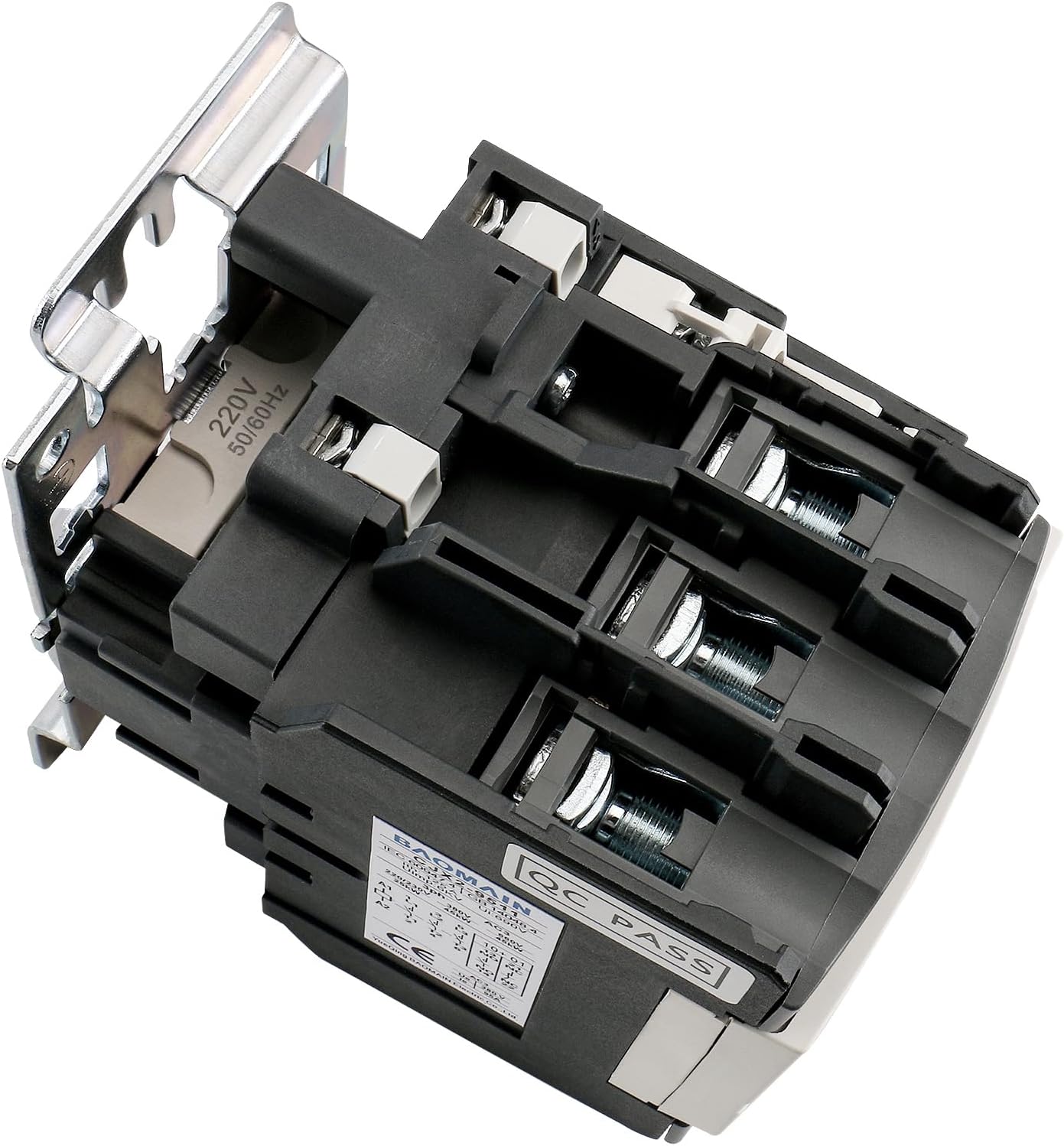 BAOMAIN CJX2-9511 AC Contactor 220V Coil 3-Phase 3-Pole Heavy Duty Motor Starter Switch 95A Ie 125A Ith 1NO+1NC Auxiliary Contacts for Industrial Electrical Circuit Control