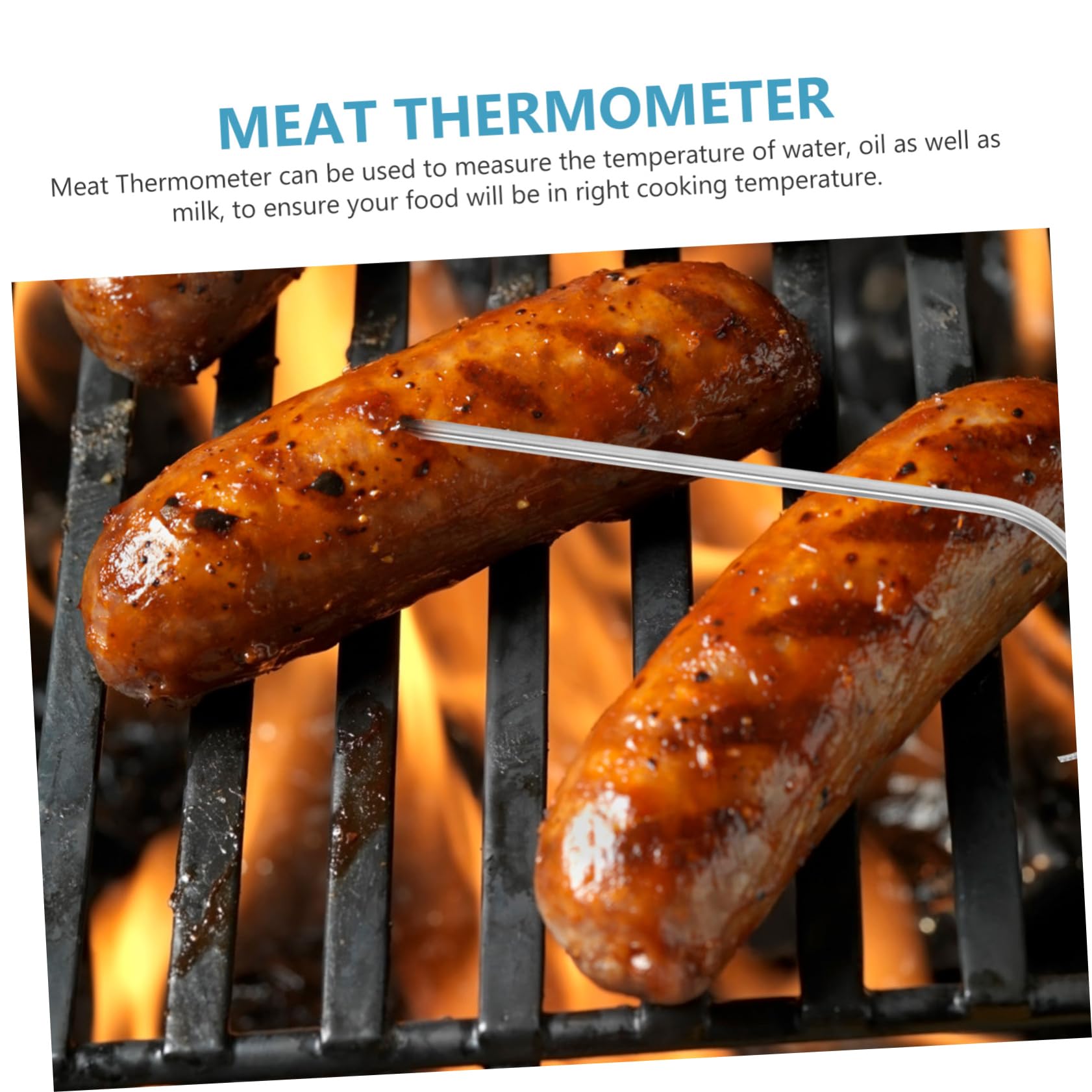 Kisangel 4 Set Termometro Istantaneo per Alimenti con Probe Accurata Termometro per Grigliate e Bbq Facile da Leggere e Utilizzare