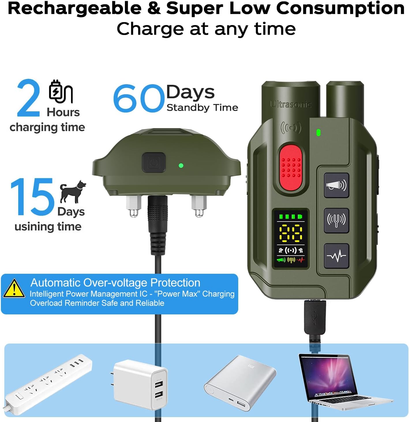 Dogs Training Collar, 1968FT Dog Training Collar with Remote, IP67 Waterproof Rechargeable Collar with 4 Training Modes (Beep&Vibration but fully Safe for Pets) for Small Medium Large Dogs (Pack of 2)
