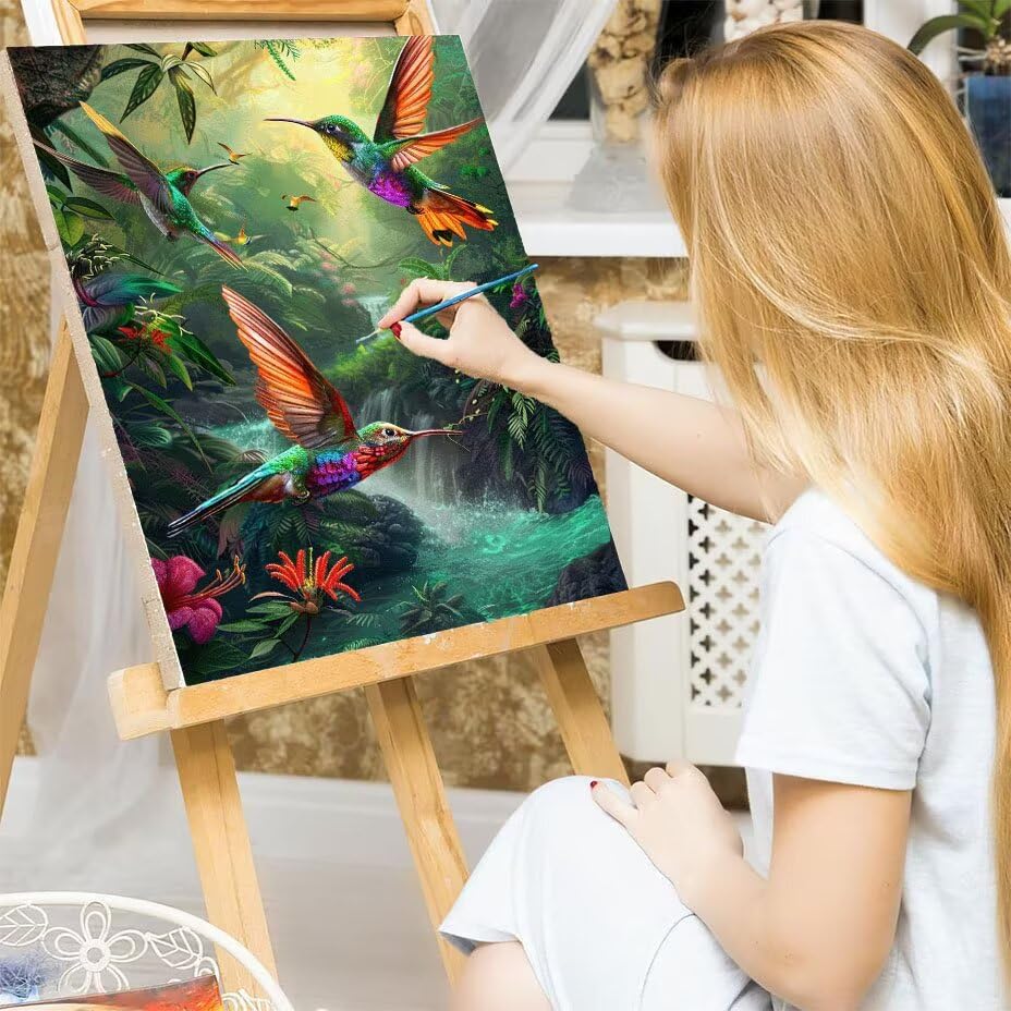 Cuadros para pintar por numeros colibri decoracion salon grande 7