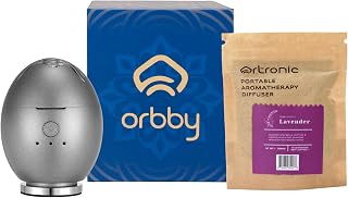 Orbby Aroma Scent Diffuser Starter Kit | Aroma Diffuser + Lavender Scented Pellets Refill (10gram)