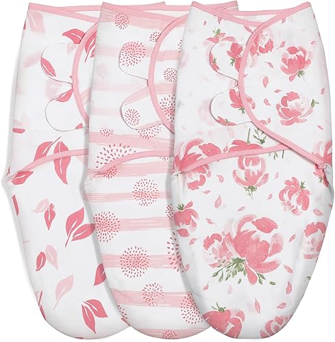 Miniatura 34 de GLLQUEN BABY Mantas de Arrullo para Bebé Recién Nacido para Niño, Paquete de 3 Mantas de Arrullo para Bebé de 0-3 Meses, Saco de Dormir de Arrullo,