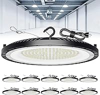 ONLYLUX 200W UFO LED High Bay Lights 30,000LM IP65 Waterproof 5000K Daylight Shop Garage Warehouse 10 Pack
