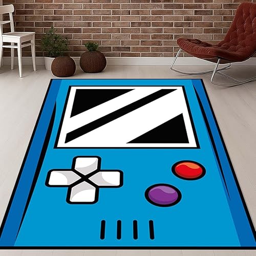 Gameboy Retro Console Rug, Game Room Decor Rug