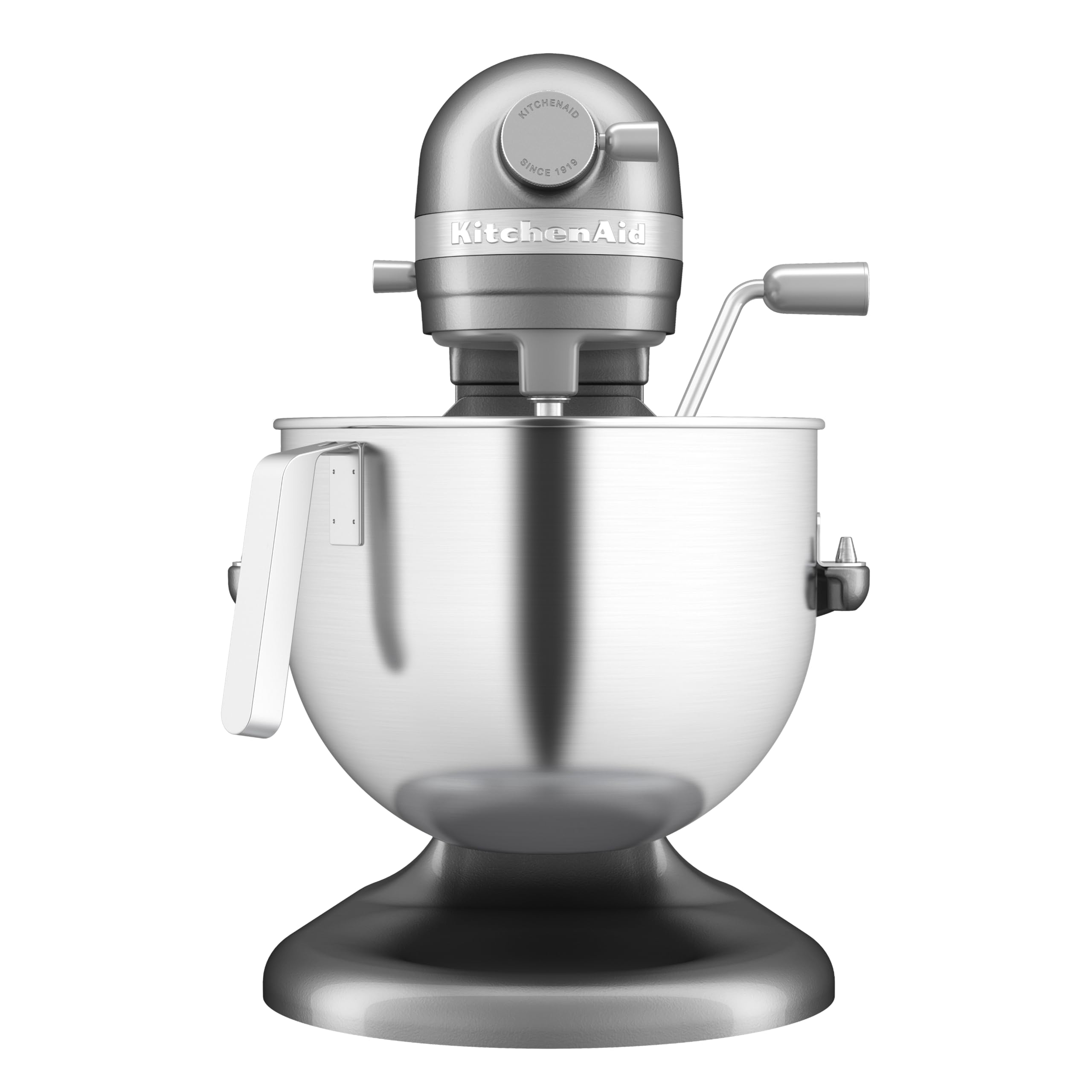 KitchenAid Robot Pâtissier Professionnel 6.6L Relevage Bol, Engrenages Tout Métal, 11 Vitesses, Démarrage Progressif, Protection Surchauffe, Argent Contour