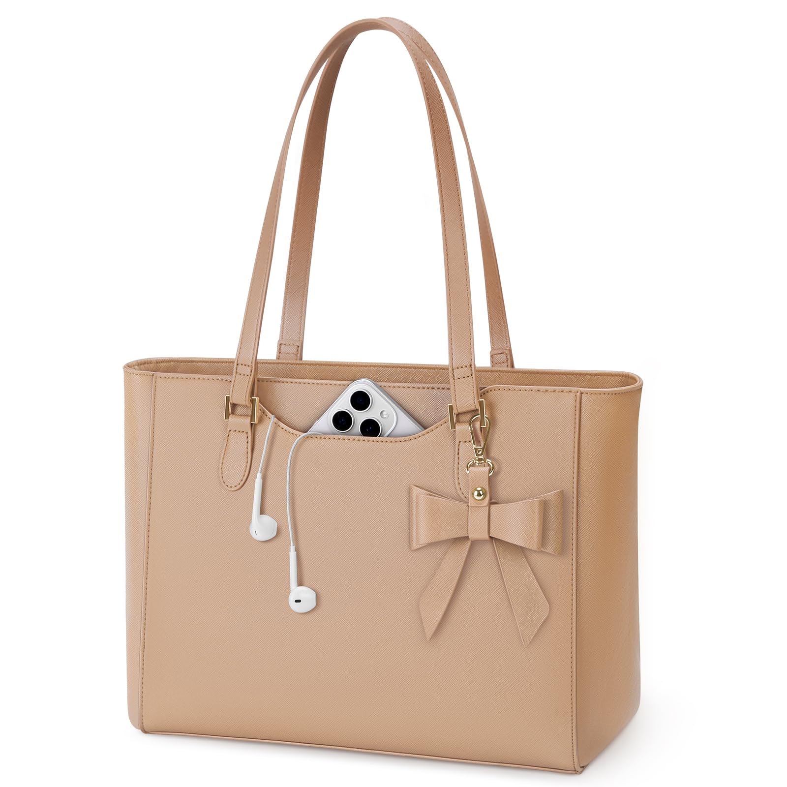 KTMOUW Handtasche Damen Groß Shopper Tasche Damen Wasserdichte Leder Tote Bag Arbeitstasche Damen-Schultertaschen Umhängetasche Henkeltasche für Business Büro Schule