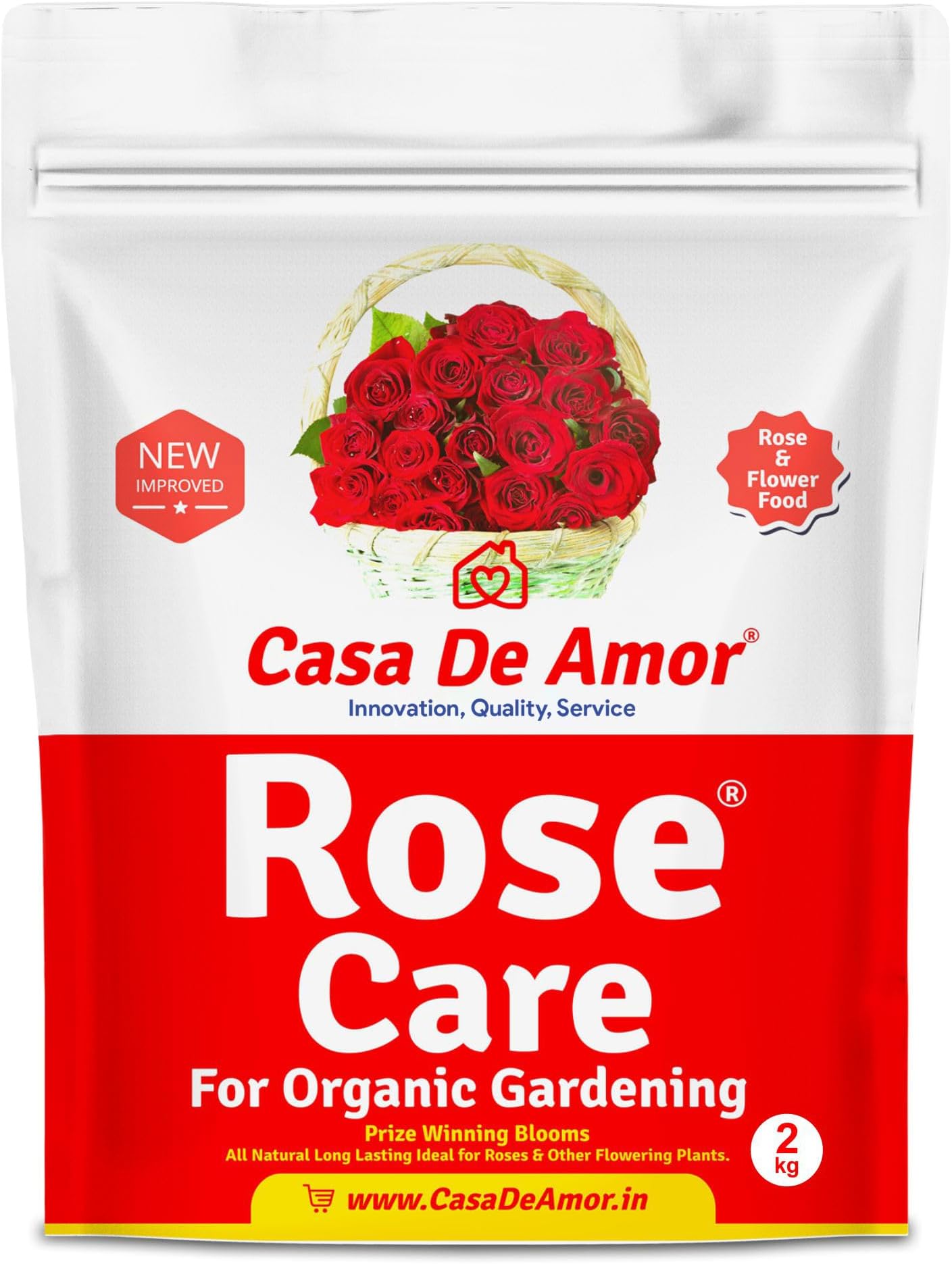 Casa De Amor Rose Care Organic Essential Plant Food Powder For Rose Plants (2 Kg)