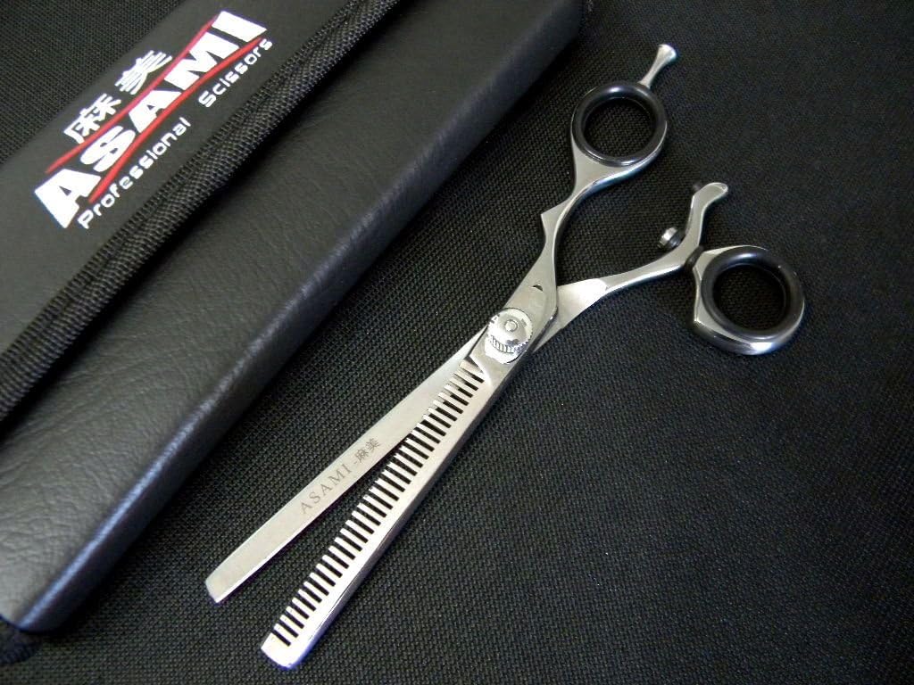 ASAMI Swivel Thumb 6" Professional Thinning (32 Tooth) Barber Shears ART6142
