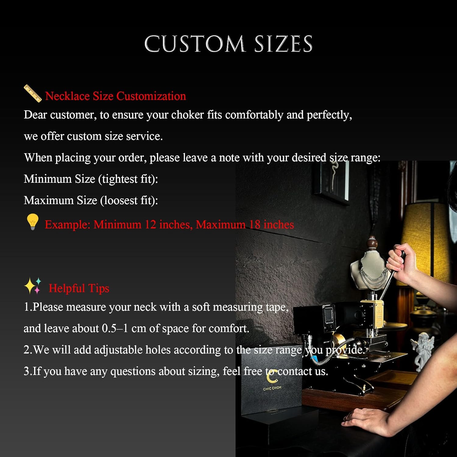 Handmade Genuine Leather Choker Necklace Gothic Punk Black Spiked Necklace Collar Jewelry Gifts for Men Women - Image 2