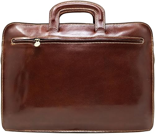 Miniatura 4 de Floto Maleta Milano Funda de cuero para portátil, Marrón, Floto Milano Sleeve Brown - Funda de cuero para portátil