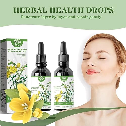 Miniatura 3 de 2Bottle Clean Care - Esencia herbal, extracto de dendrobium y gordolobo, esencia herbaria de salud pulmonar, gotas de respiración clara, esencia de