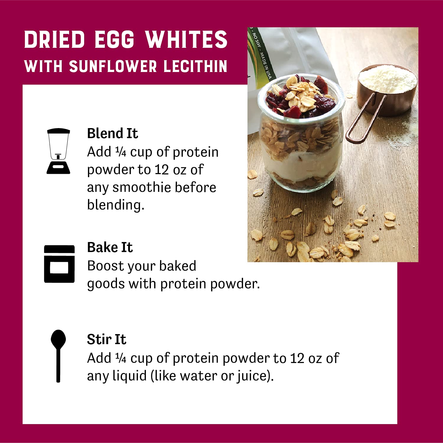 Buy Judee’s Unflavored Egg White Protein Powder for Fast Blending 4 lb